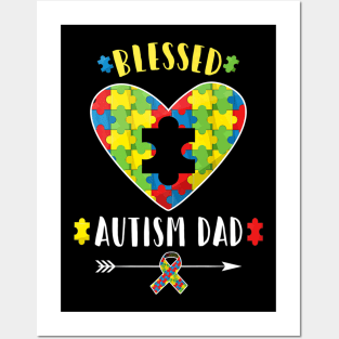 Autism Dad Father Day Posters and Art